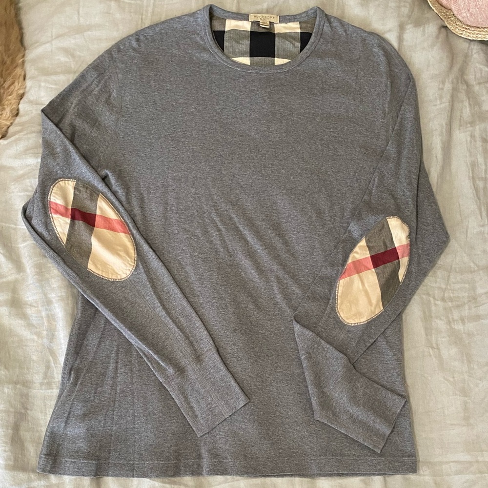 Burberry Brit gray long sleeve nova plaid